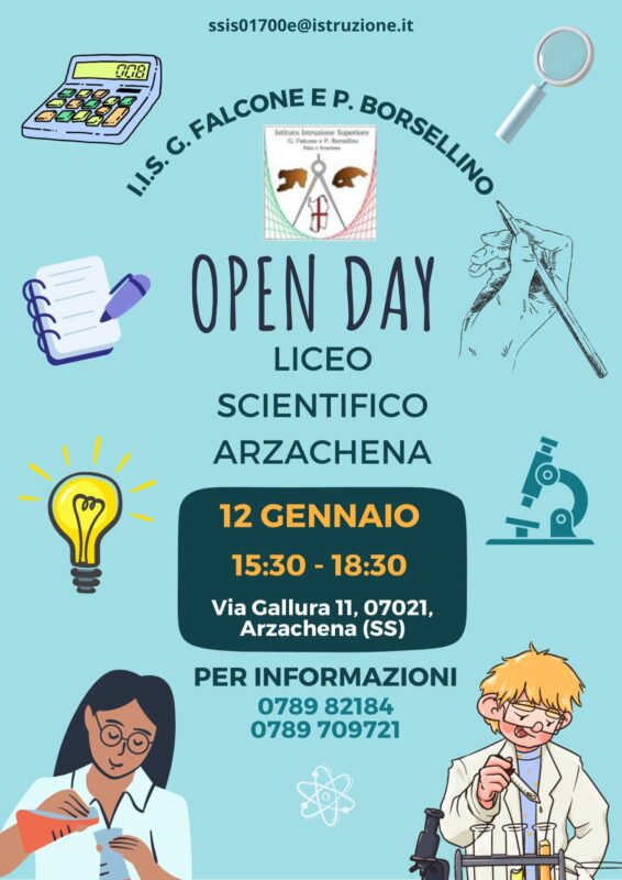 Locandina Open Day 2024 - Arzachena